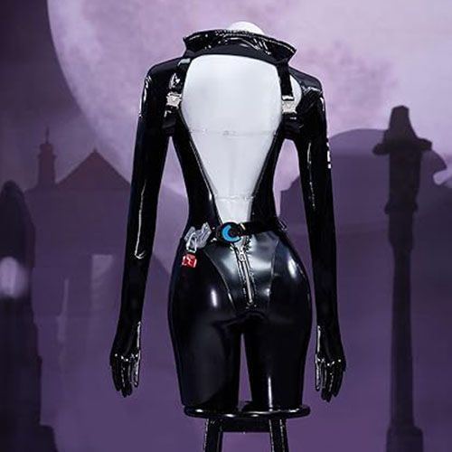 WHH アニメニッケクエンシーコスプレ衣装黒のボディスーツマ - Cosplay Anime Women のレビューと価格