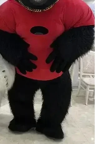 大人のための膨脹可能なゴリラのコスプレ衣装,完全なマスコット - Anime Cosplay Real Life のレビューと価格