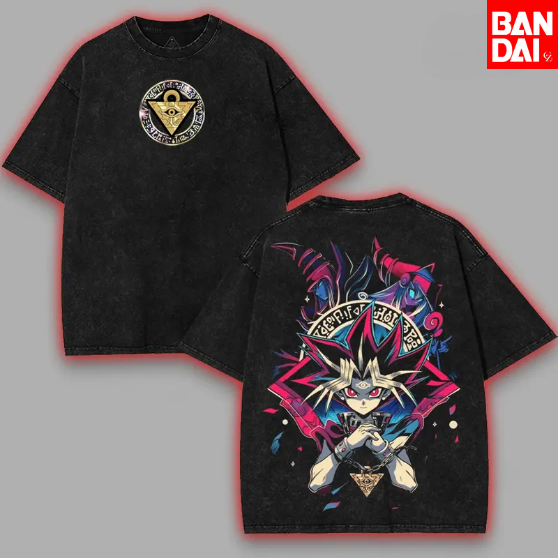 メンズヴィンテージウォッシュTシャツ 遊戯王 ダークマジシャ - Anime Cosplay Easy のレビューと価格