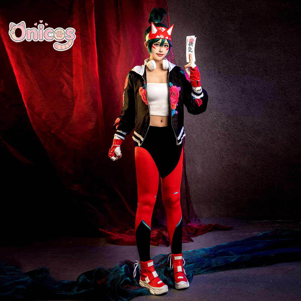 オーバーウォッチ 2 キリコ コスプレ衣装 黒赤衣装 ハロウ - Anime Cosplay Red のレビューと価格