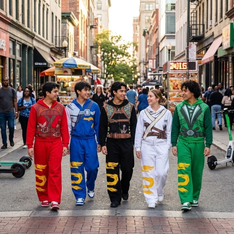 忍者戦士アーマーフーディーセット メンズ ドラゴングラフィッ - Anime Cosplay Male のレビューと価格