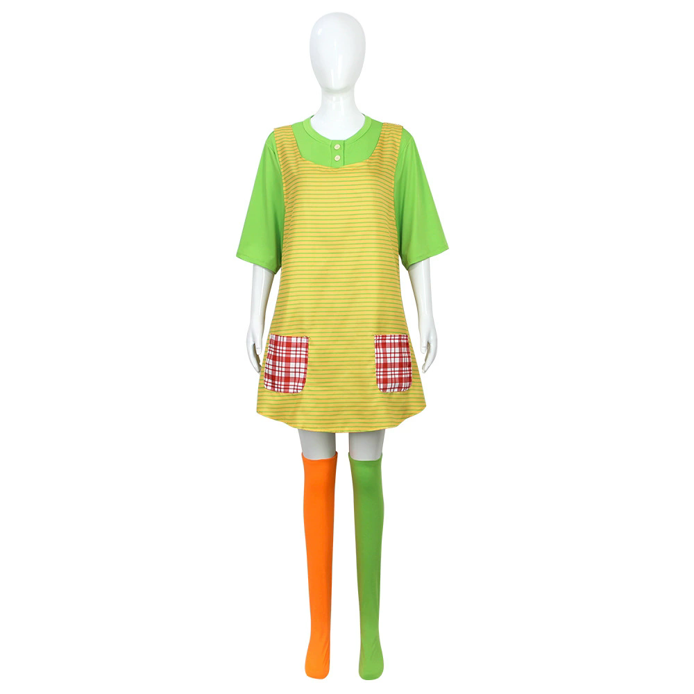 Piippi コスプレ衣装大人用グリーンドレスエプロンソック - Anime Cosplay Japanese Girl のレビューと価格