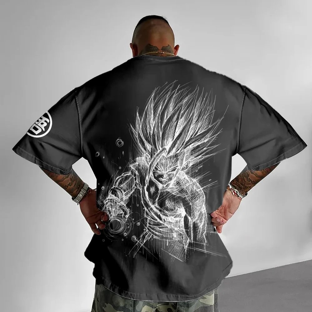 ドラゴンボールアニメーション Tシャツメンズ夏新作両面プリン - Dragon Ball Saiyan Armor のレビューと価格