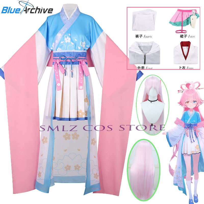 ゲームブルーアーカイブ星野滝花コスプレ衣装女性ピンクブルード - Anime Cosplay Mujer のレビューと価格
