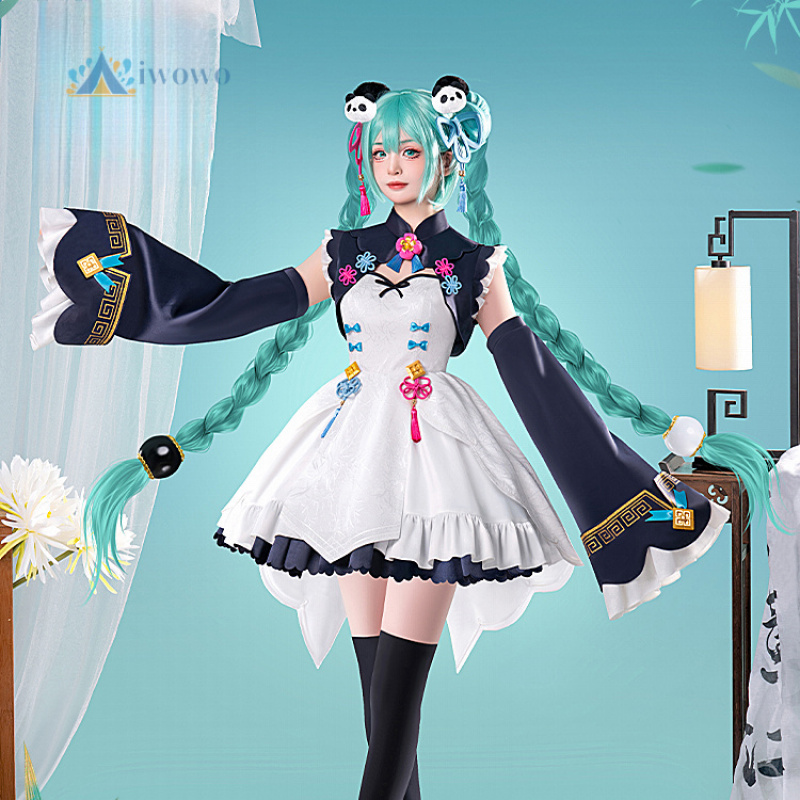 アニメプロジェクトセカイコスプレミク衣装レッドパンダ漢服ドレ - Cosplay Anime Women のレビューと価格