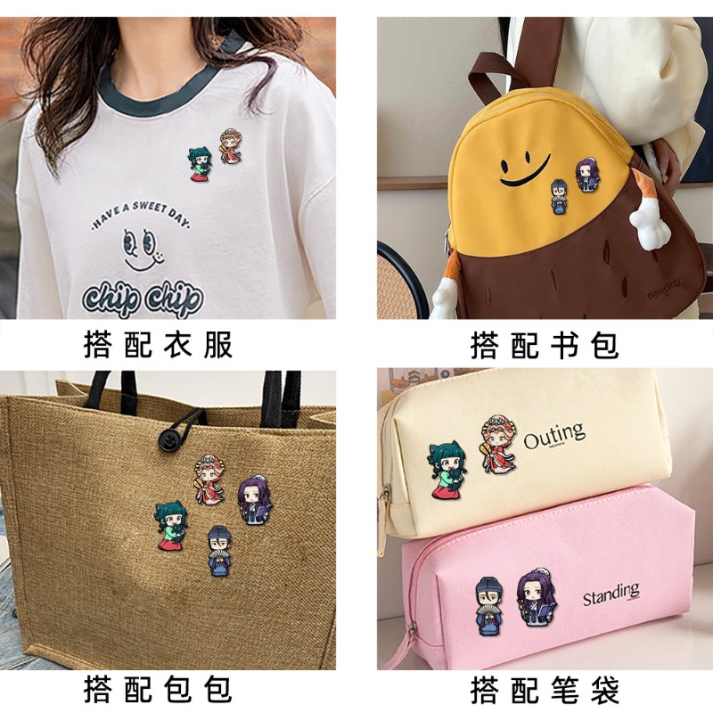 HOT 新しいドラッグハウスガールズのツイッター漫画ブローチ - Anime Cosplay Twitter のレビューと価格