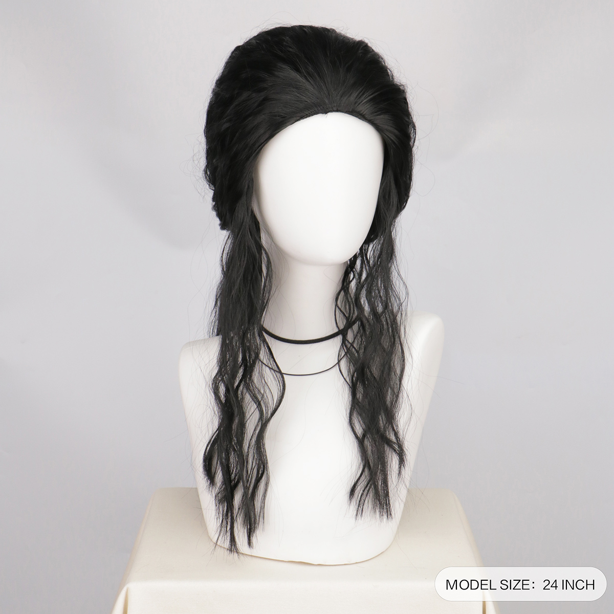 マイケル・ジャクソンコスプレウィッグまたはメガネ MJ ロン - Anime Cosplay Long Black Hair のレビューと価格