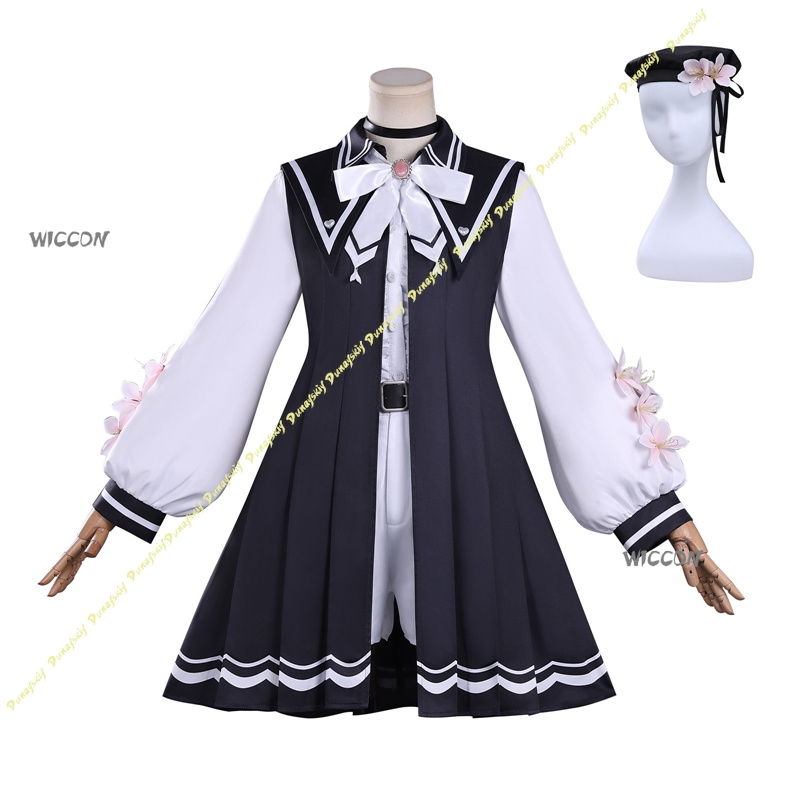 魔法少女コスチューム 桜葉エマ コスプレ衣装セット 服、ウィ - Anime Cosplay Japanese Girl のレビューと価格